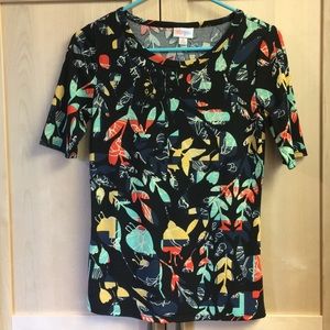 Lularoe XS Gigi black vase color with florals